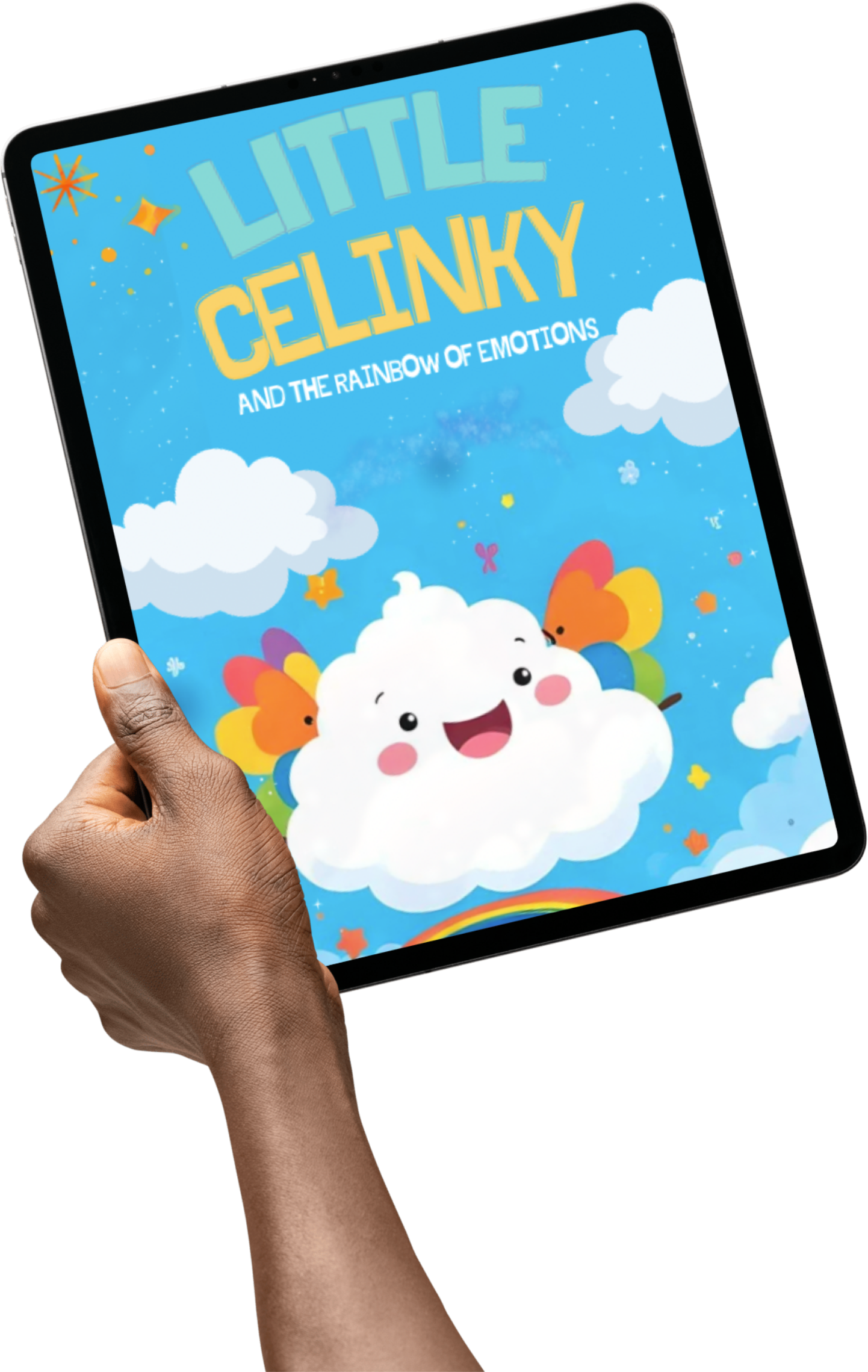 Little Celinky ebook displayed on a tablet